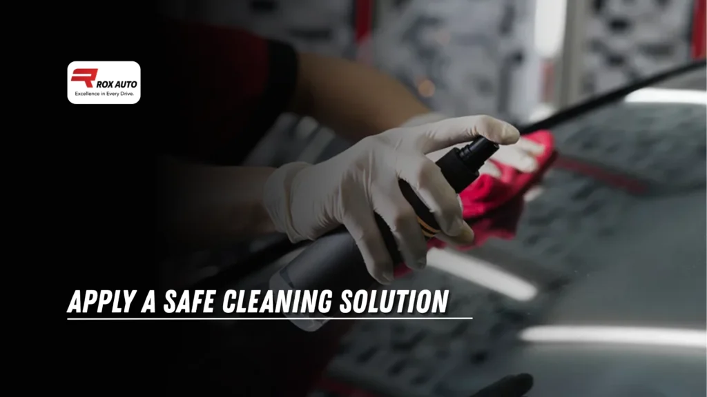 Apply a Safe Cleaning Solution car window