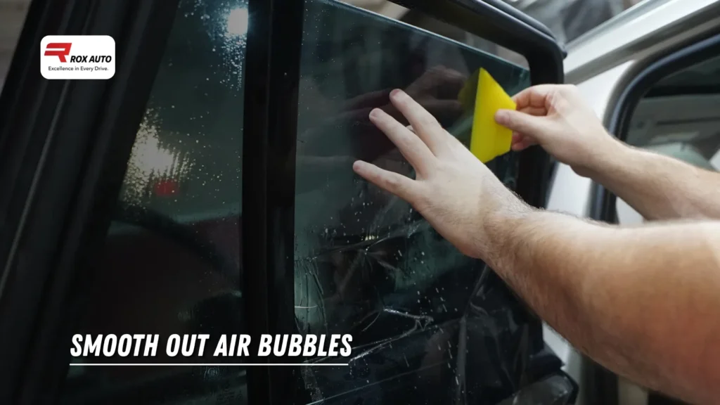 Smooth Out Air Bubbles from car window