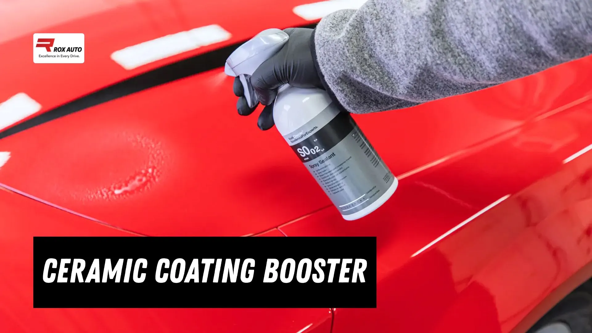 Use ceramic coating booster for shine