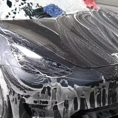 Hand Wash tesla before applying ceramic coating