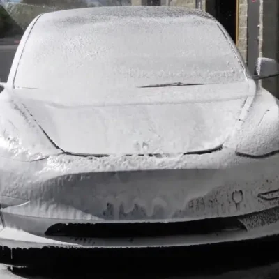 Prewash your tesla before ceramic coating